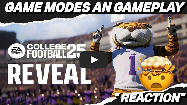 NCAA COLLEGE FOOTBALL 25 REVEAL TRAILER GAME MODES AN GAMEPLAY INFO