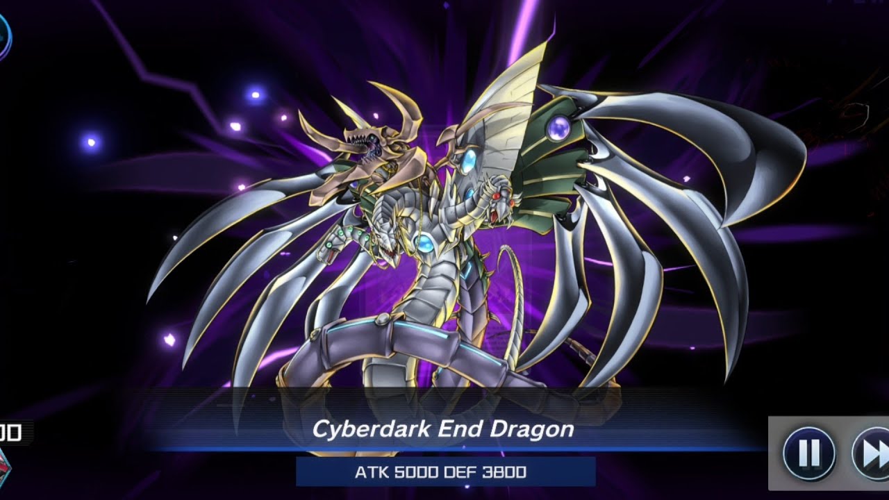 Yu-Gi-Oh Master Duel! cyberdark end dragon attack over 10,000+ - YouTube