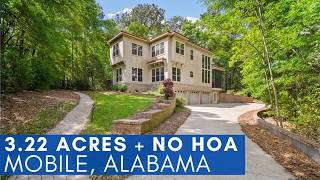 Inside $825,000 PRIVATE ESTATE in MOBILE, AL on 3.22 Acres… NO HOA & Gated Like a Celebrity Mansion!