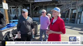 Broadway star @KarenMasonDiva on @KXNewsND serenading San Francisco's iconic sea lions!