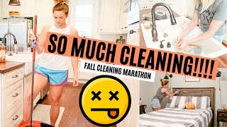 FALL CLEAN WITH ME MARATHON 2019 // OVER 2 HOURS OF EXTREME CLEANING MOTIVATION // Amy Darley