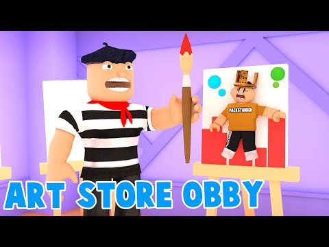 Roblox Escape The Art Store Obby Youtube