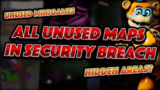 ALL UNUSED MAPS (+ BONNIE BOWL MINIGAME) - Five Nights At Freddy's Security Breach