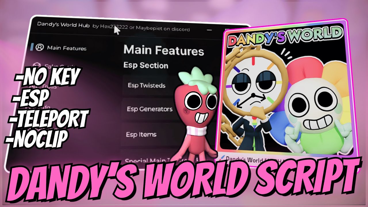 🌟 Dandy's World Roblox Script 2025 – Teleport, ESP, Anti-Ban & NOclip ...