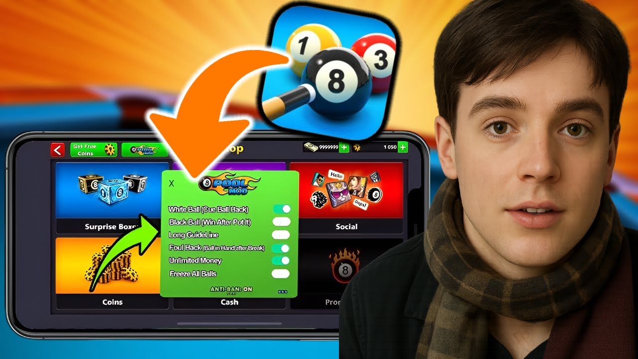 8 Ball Pool Hack iOS & 2025 Mod - Unlimited Coins ➕ Long Lines Aim Hack (Mod APK)