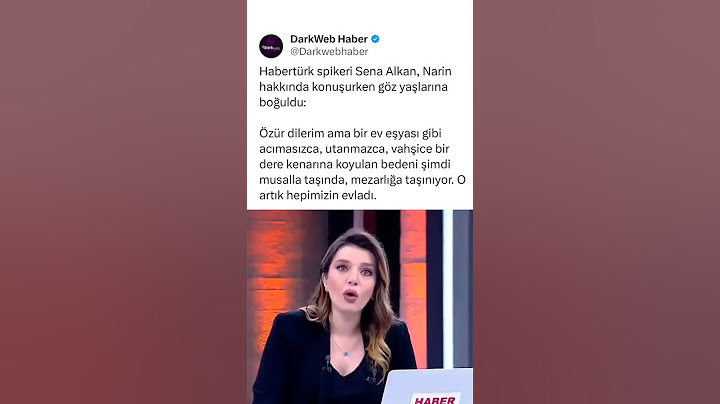 HaberTürk Spikeri Sena Alkan Narin Hakkında Konuşurken Gözyaşlarına Boğuldu #anlık #haber #sondakika