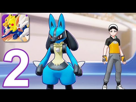 Pokemon Unite Mobile - Gameplay Walkthrough Part 2 - Lucario and Pikachu (iOS, Android)