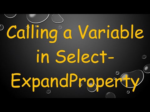 Calling a Variable in Select-ExpandProperty