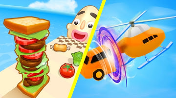 🟢 🟡 Sandwich Runner Vs Shape Shifting All Levels Gameplay Walkthrough Android iOS Gaming NO. 16