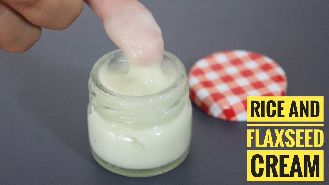 DIY Rice And Flaxseed Cream How to make Rice Cream Rice and Flaxseed cream YouTube