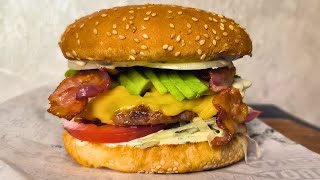 How to Make Classic California Burger with Avocado and Bacon