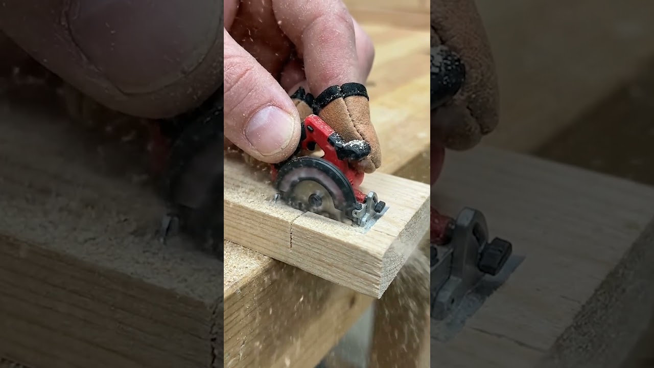 This Tiny Milwaukee Saw Cuts REAL Wood 😱🪚  Mini Power Tool 