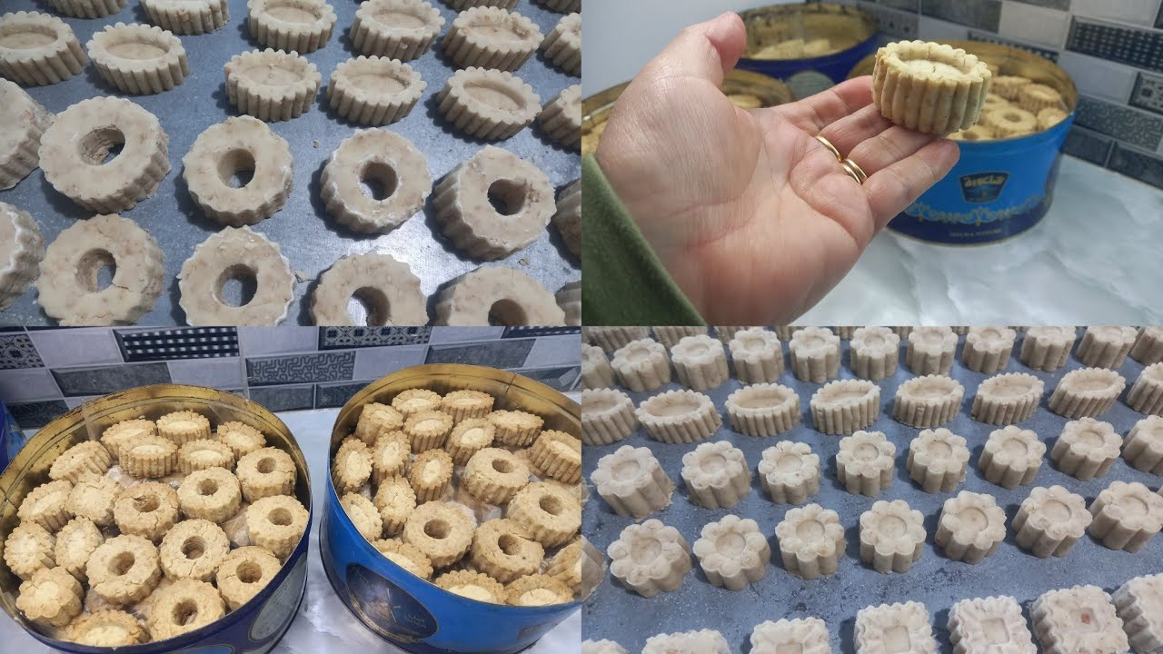 غريبة بيضة (كعك فارينة ) على الطريقة الزمنية مشخشخة وبنينة(حلويات عيد الفطر 2025🇹🇳🇹🇳🇹🇳🇹🇳