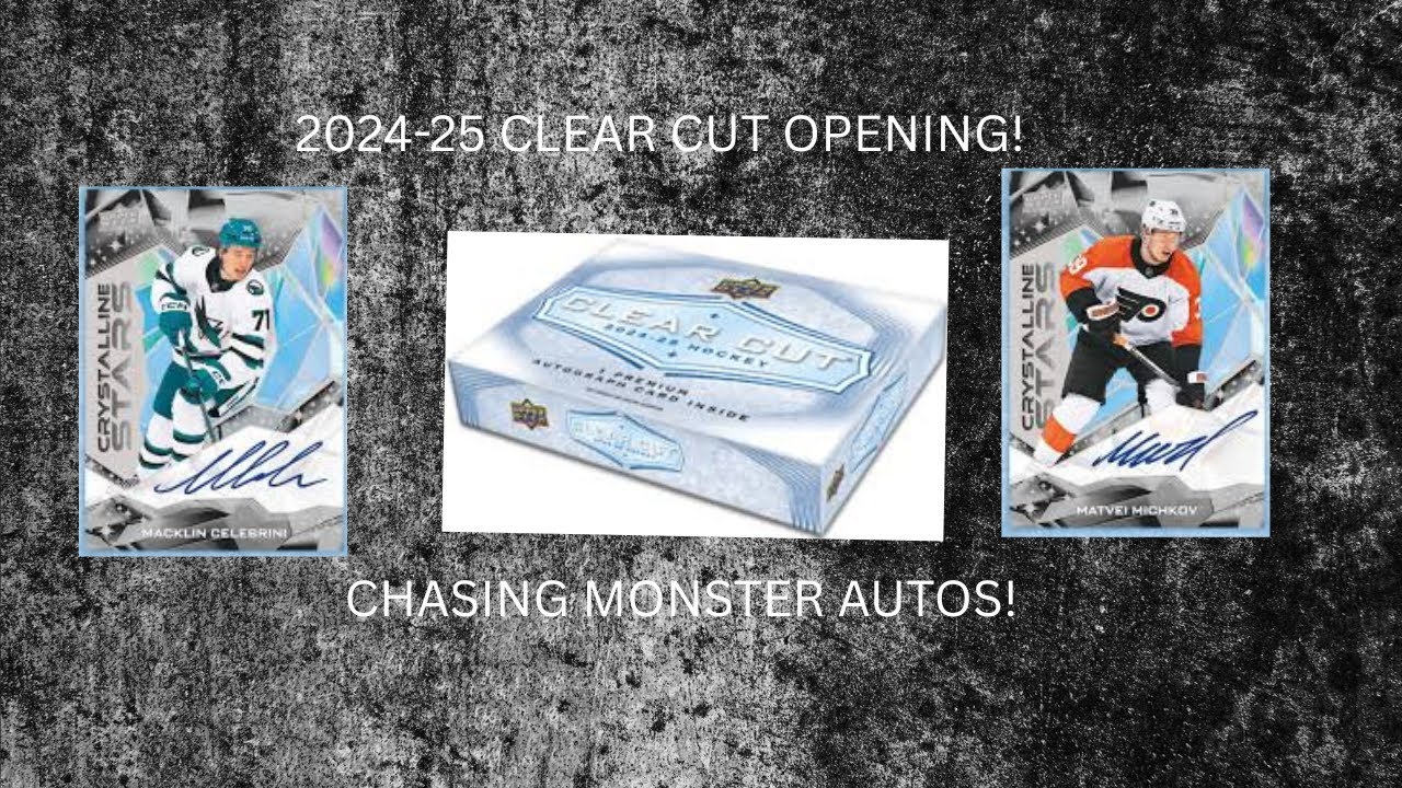 CHASING SOME MASSIVE AUTOS! 4 BOX OPENING OF 2024-25 UPPER DECK CLEAR CUT! GREAT HITS! 🔥