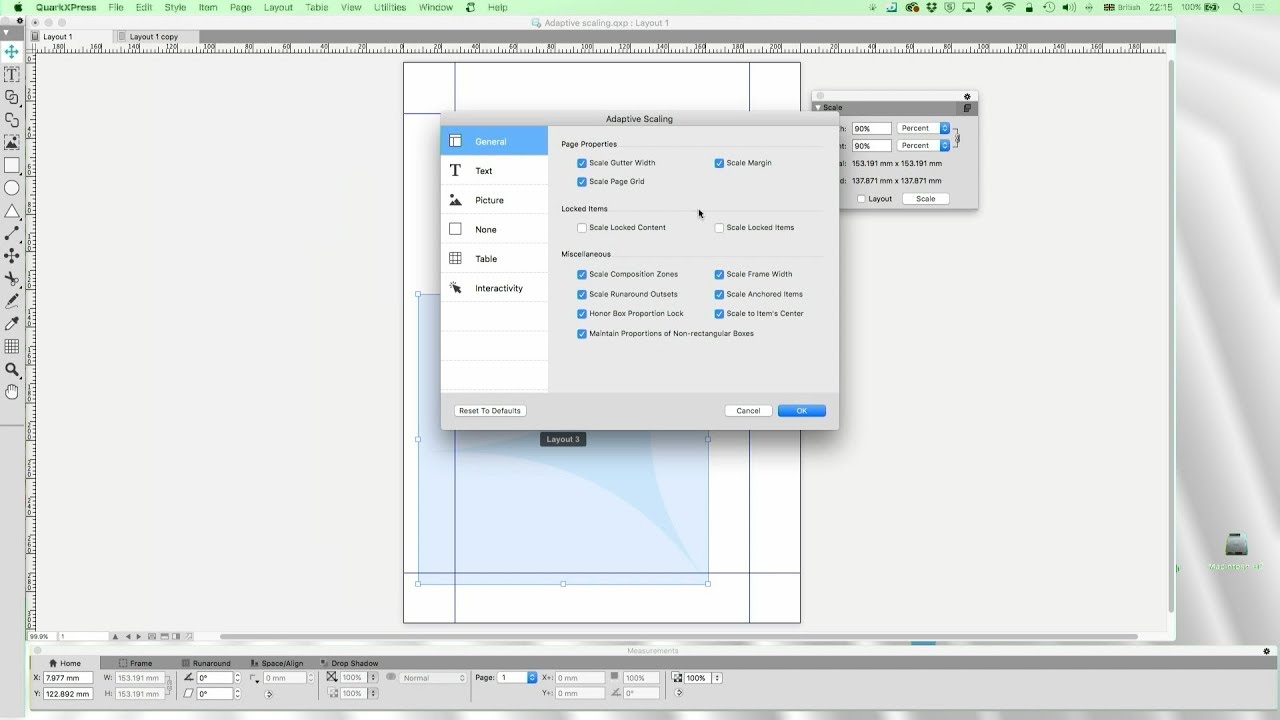 41 - DTP with QuarkXPress: Adaptive scaling (Print to Print, Print to Digital)
