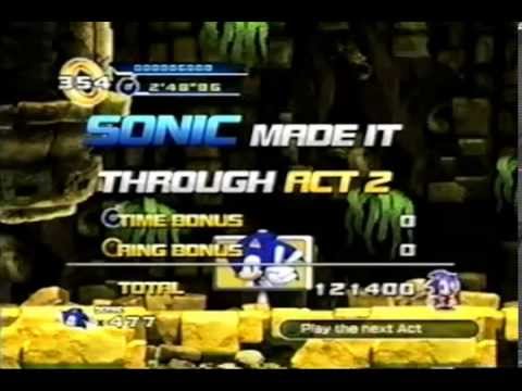 Sonic 4 Episode 1 Lost Labyrinth Act 2 Sonic Score Attack 12 400 