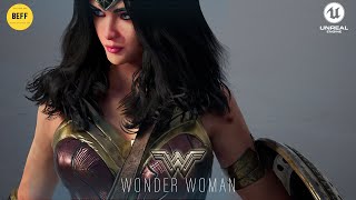 Render Unreal Engine 5 - Wonder woman Fan art Breakdown