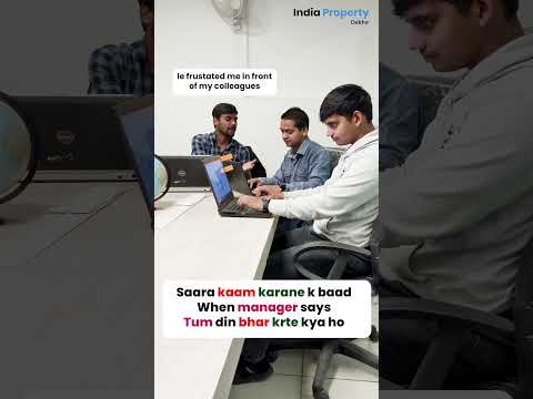 Frustated Manager #reels #corporate #office #funny #memes #viral #trending #indiapropertydekho