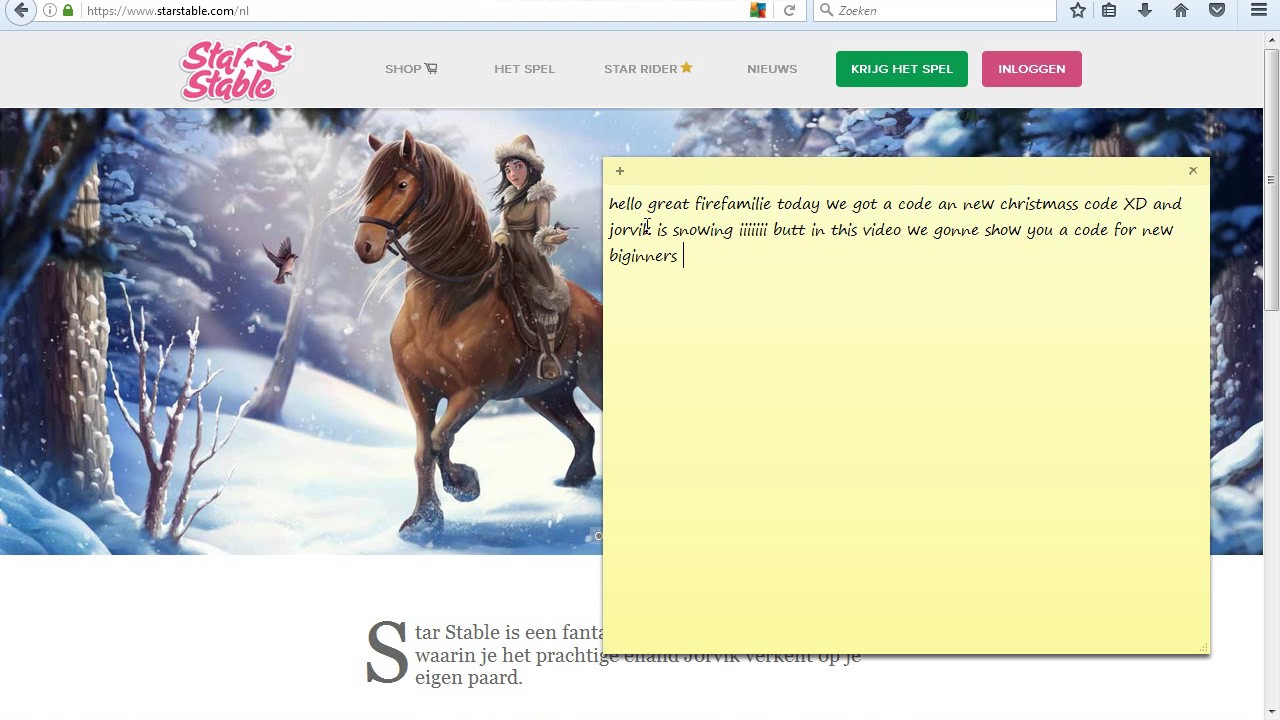 Star Stable New Code 15 Days Free Starrider 200 Sc YouTube