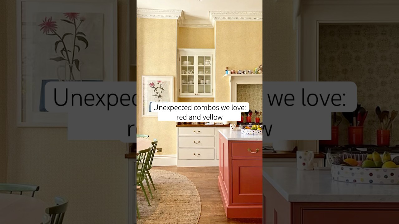 Unexpected combos we love: red and yellow