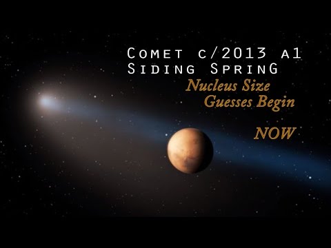 Comet c/2013 A1 Siding Spring - Nucleus size guesses begin Now.