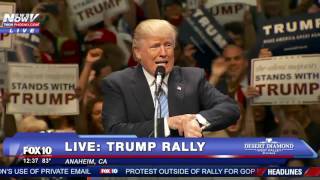 Donald Trump Rally in Anaheim, CA