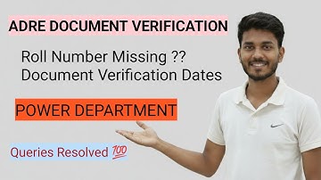 ADRE 2.0 Document Verification// Queries Resolved // Part-3 // Grade 3 and Grade 4 //