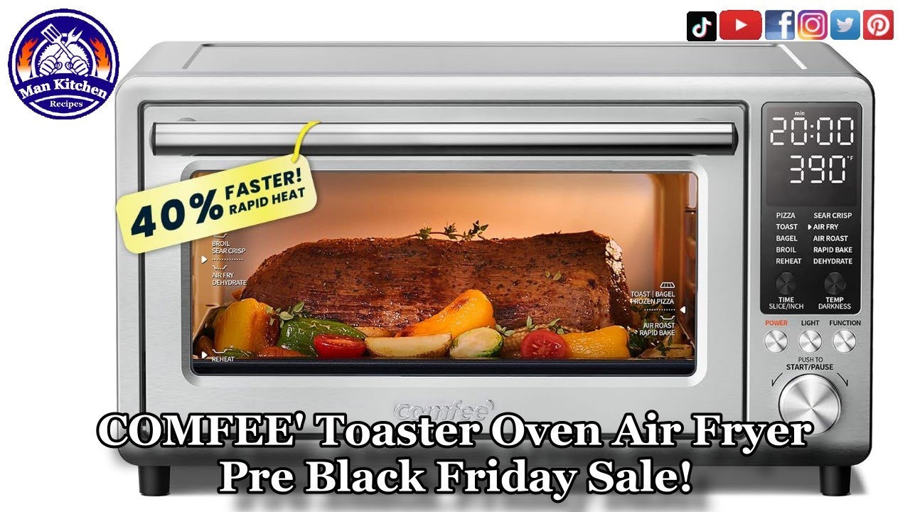 Black+Decker's big toaster oven air fries your food too. - CNET