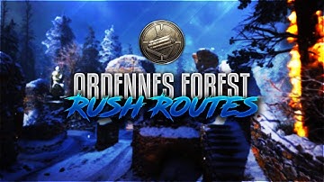 COD WW2 SnD - Best Search and Destroy Rush Routes on ARDENNES FOREST