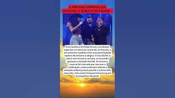 🎶 “Ana Castela e Zé Felipe brilham em show com Leonardo”