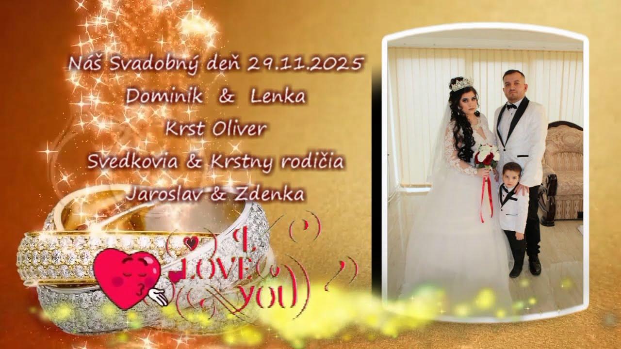 čast 1 Svadba Dominik & Lenka Krst Oliver 29 11 2025 Bunkovce Gipsy Kajkoš