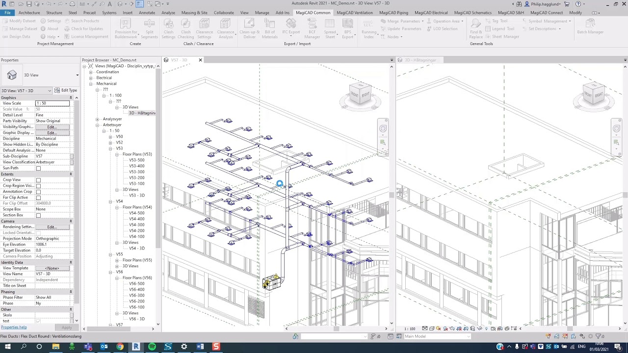 Enklare samordning med MagiCAD – Håltagning