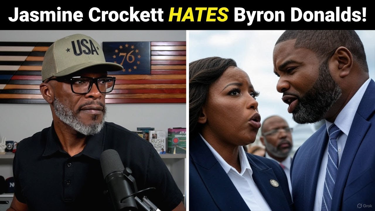 Jasmine Crockett ATTACKS Byron Donalds Over His White Wife!