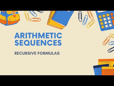 Finding the Recursive Formula of an Arithmetic Sequence