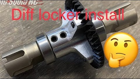 Arrma infraction speedrun rear diff lock install