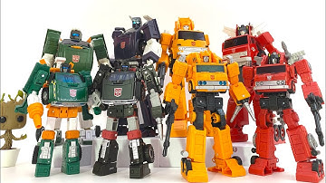 Scale Comparisons: M&M’s (Mainline and Masterpiece scale) The Big Bots
