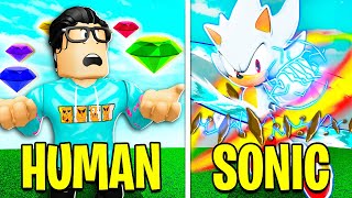 HUMAN To ELEMENTAL SONIC! (Roblox)