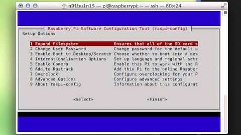 Raspberry Pi SSH & raspi-config