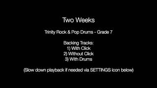 Two Weeks by Grizzly Bear - Backing Track Drums (Trinity Rock & Pop - Grade 7) Wealth