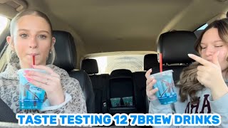 Taste Testing 12 different 7 Brew drinks!!!