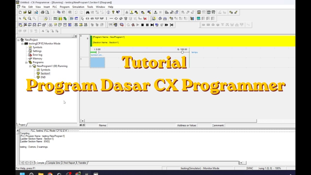 Tutorial Program Dasar CX Programmer - YouTube