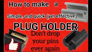 Dont drop your pins ever again. Make a easy PLUG HOLDER