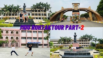 MDU Rohtak Departmental tour || vivekanand library || The Neat & Clean University || M.D.U. Vlog - 2