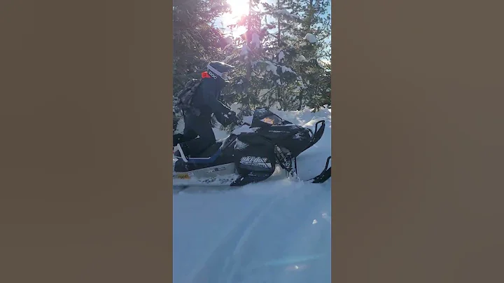 when your new at snowmobiling...#shorts #snowmobile