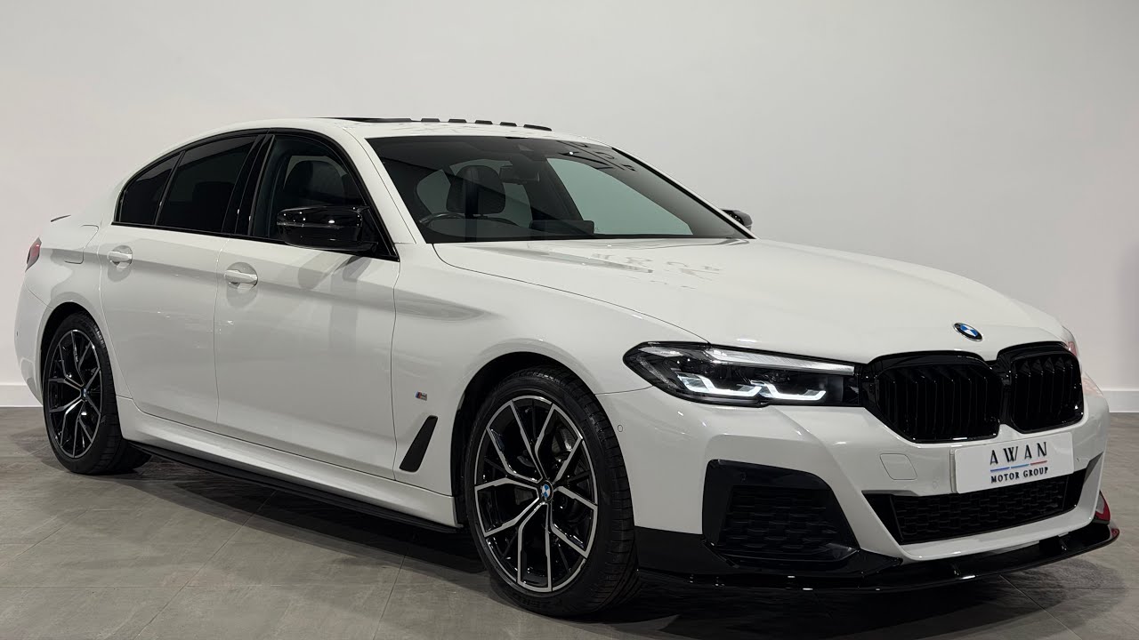 BMW 5 SERIES 520i M Sport MHEV Auto 2022 finished in Alpine White | Awan Motor Group