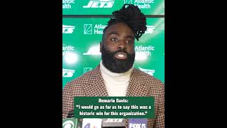 Information Demario Davis gives an impassioned speech after the Jets' win over the Browns Update