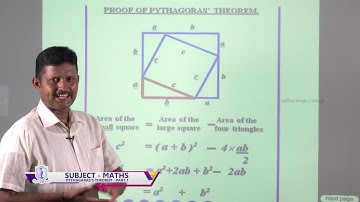 Grade -11- Mathematics - Paithagaras Theorem 01 - E-Learning Programme of Jaffna Hindu College