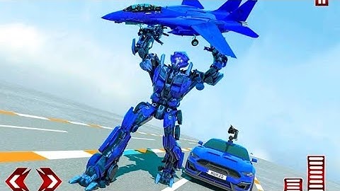 Flying Car - Robot Transformation Simulation 2020  | Android Gameplay