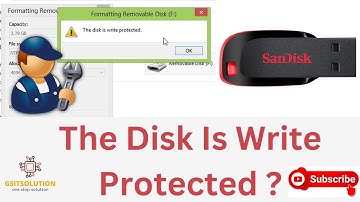 The Disk Is Write Protected |Remove Write Protection From Usb