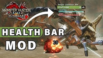 How to install Monster Health Bars mod for Sunbreak ► Monster Hunter Rise
